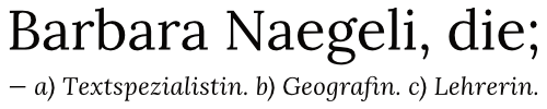 Barbara Naegeli